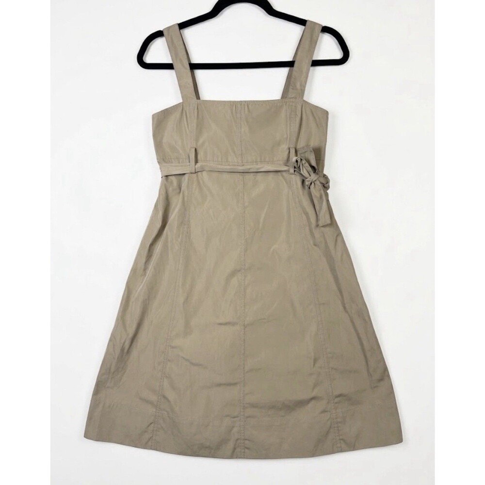 Weekend Max Mara Beige A-Line Belted Sleeveless Dress - Size US 4 / IT 36